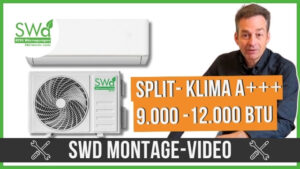SWD Split-Klimaanlage 9.000 - 12.000 BTU Monatge-Video Sonnenwärme Direkt GmbH