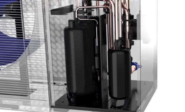 SWD WP6 Illustration Kompressor SWD Wärmepumpe R290 Sonnenwärme Direkt Kompressor